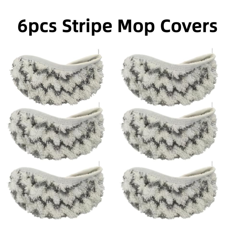 4/6 Stück Korallen-Samt Mopp Ersatzbezüge - Strapazierfähiges Polyestergewebe, Haushalt & Küche, Mopp zur Bodenreinigung, Einfach zu montierender Mopp