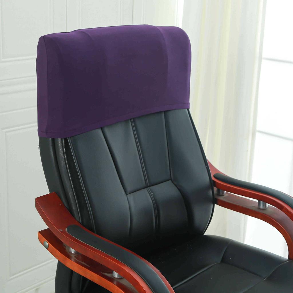 Elastic Boss Chair Headpillow Case Office Chair Cover Swivel Chair Headpillow Case Computer Chair Headpillow Seat Dustproof Head Cover