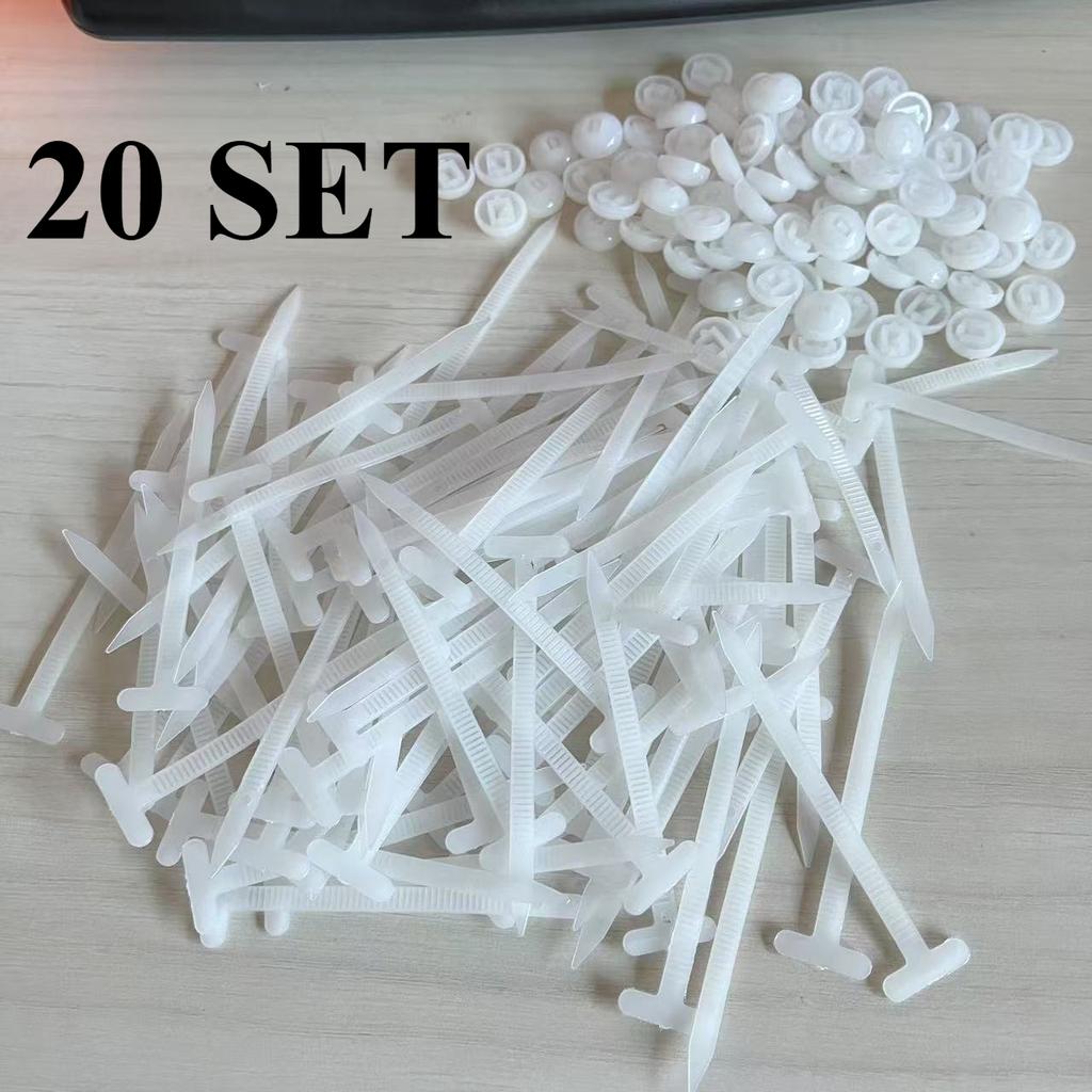 300 STÜCKE Nylon Universal Kabelbinder Schnalle Schwerlast Selbstsichernde Kabelbinder Halter mit Stiftbefestigungen Karosserie UV-Beständige Kabelbinder