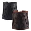 Punk Rock Gothic Leather Wrist Bracer Guards Arm Protector Wristband Brown