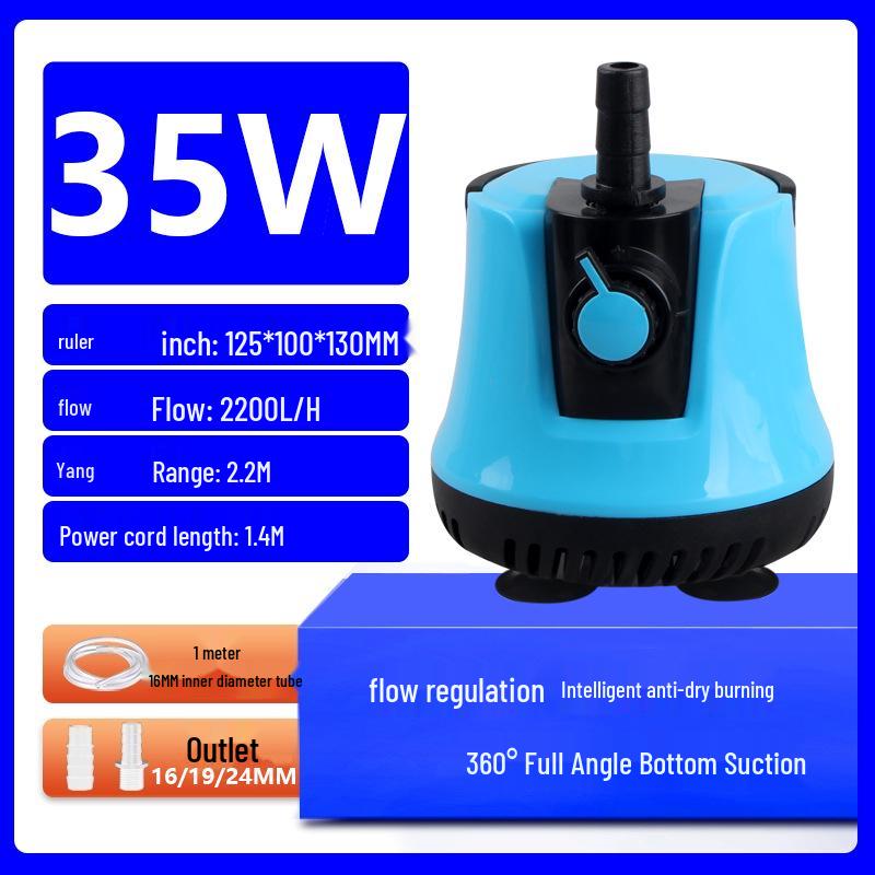 Leise Tauchpumpe für Aquarien und Schildkrötenbecken - Effiziente Wasserzirkulation und Kotabsaugung