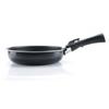 Set of 3 Frying Pans - ARTHUR MARTIN - AM130 - Black - All Hobs Including Induction - 20/24/28 Cm + 1 Handle - Aluminum