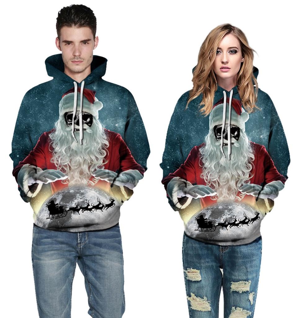 Premium Quality Ugly Xmas Christmas Sweater Santa Jacket Hoodie Pullover For All