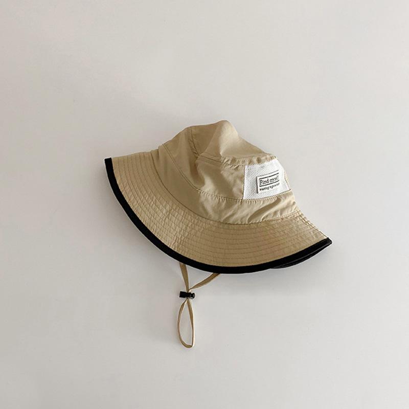 Summer Kids Sun Hats Cute Cartoon Drawstring Adjustable Boy Girl Fisherman Caps Casual Children Sunscreen Bucket Hats