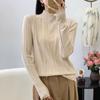 Women's Autumn New Clothes High-End Chic Beautiful Starry Sky Half Turtleneck Slim Knitwear