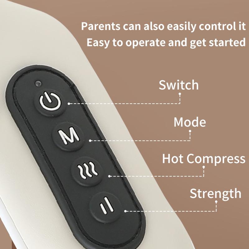 (Mit Geschenkbox) Massagegerät für Nacken- und Rückenhalsmuskelentlastung, kabellose elektrische Vibration, erhitzt, kneten, Körper, Auto-Massagegeräte