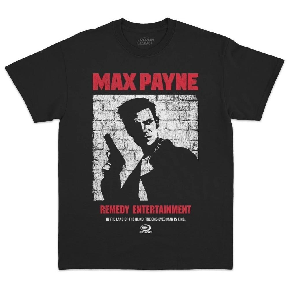 Игровая футболка Max Payne с загрузочной графикой, унисекс, с коротким рукавом, размеры S-5XL, унисекс футболка XXXL