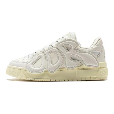 Li Ning Bad5 Odr Sta Collaboration Lightweight Thick Sole Shock Absorption Non-Slip Low Top Basketball Shoes Women Sneaker Off-White ABCT064-1