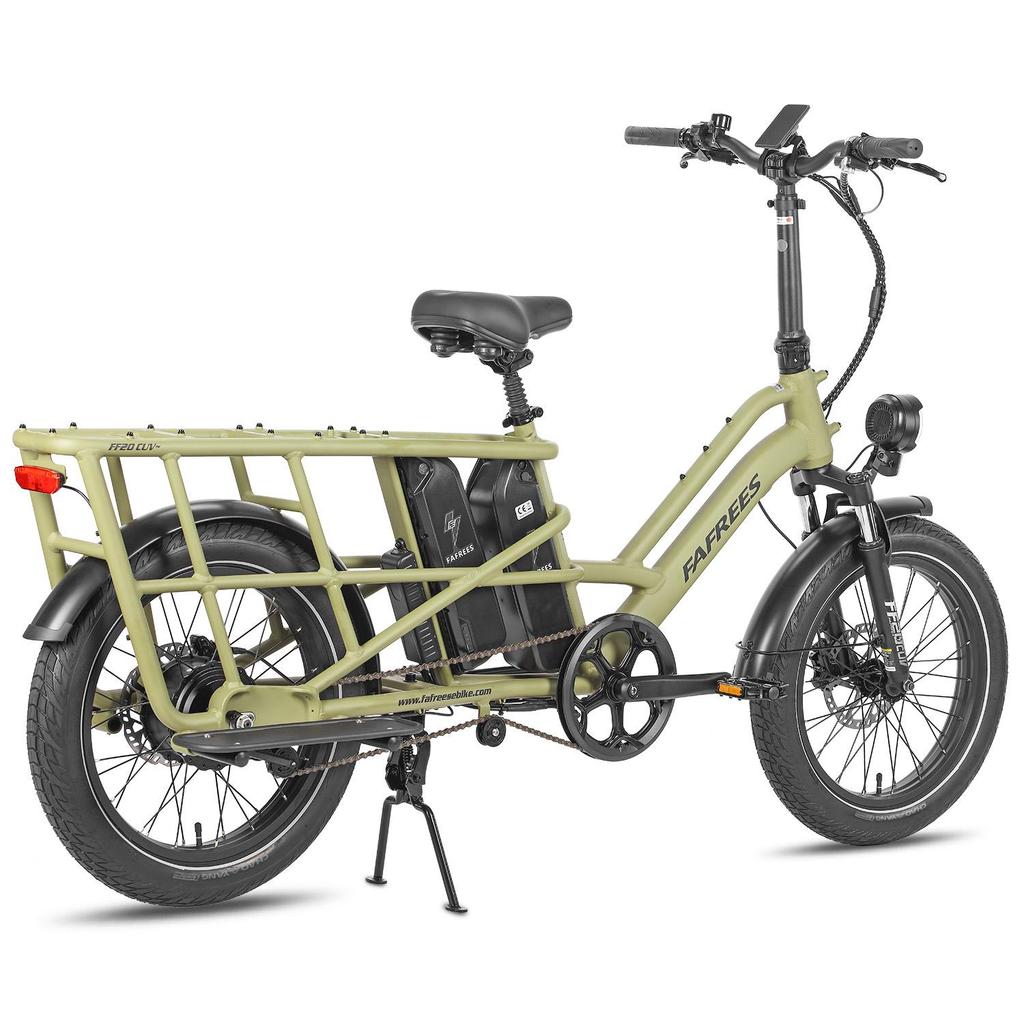 FAFREES FF20 CUV Electric Freight Bicycle 48V12Ah Dual Battery 250W Motor Urban Commuting Electric Bike 20 Inch Fat Tires Outdoor Convenient E-Bike