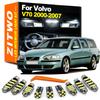 Sbcam7 ZITWO 16Pcs Complete LED Bulb Interior Dome Map Trunk Light Kit For V70 II 2 MK2 2000 2001 2002 2003 2004 2005 2006 2007
