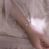 Double-layer butterfly bracelet women's simple temperament diamond-set cold wind bracelet niche design girlfriend jewelry