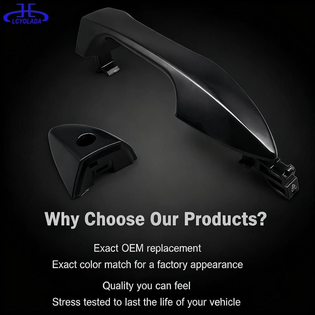 Äußere Türgriff für die Fahrerseite vorne Für Toyota Corolla 2014-, Schwarz