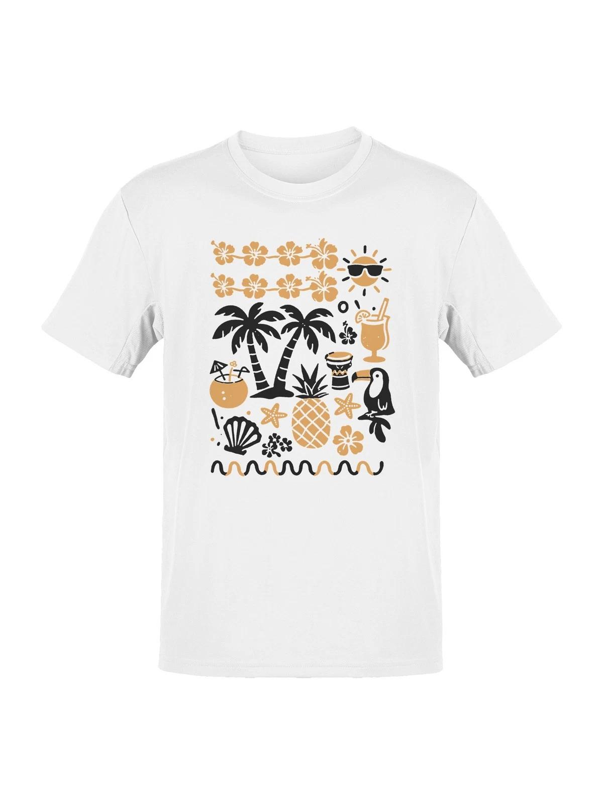 Tropical Vibes: Hawaii Paradise Men s T-shirt S