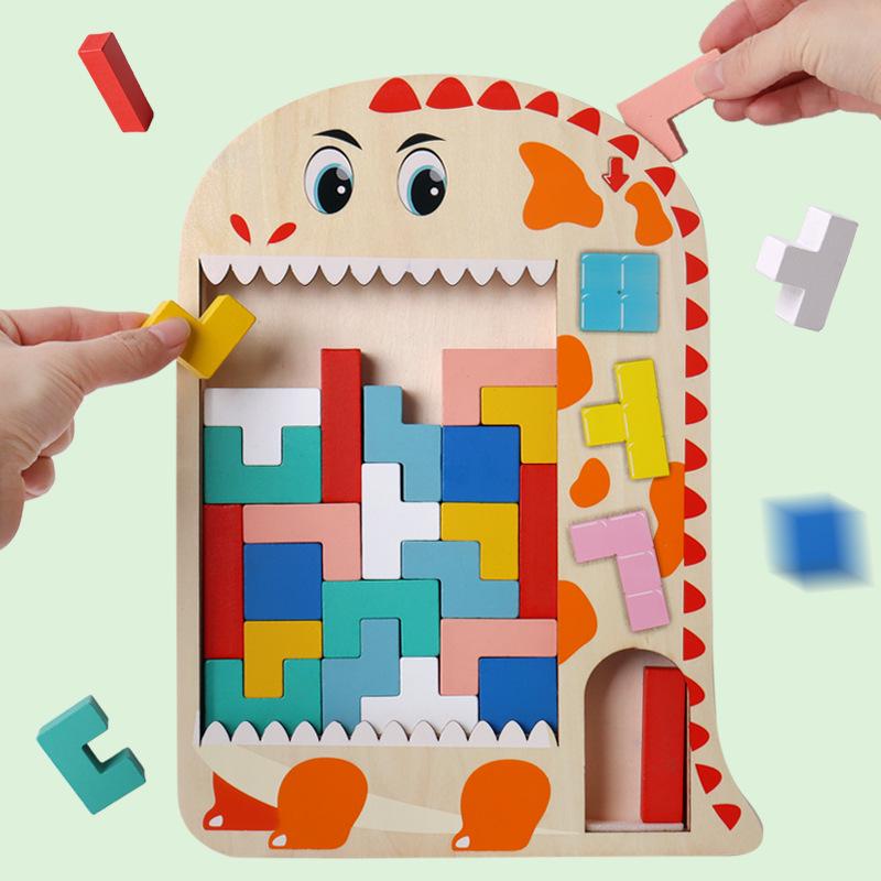 Kids' Educational 3D Tetris Puzzle & Building Blocks Set