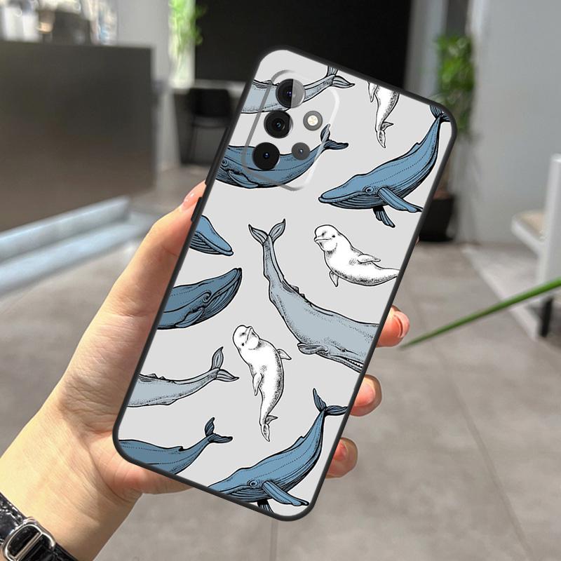 

Синий Чехол с Узором Киты Океана Для Samsung Galaxy A56 A36 A26 A16 A06 A25 A54 A34 A14 A52 A32 A12 A13 A33 A53 A15 A35 A55 Samsung A54 5G