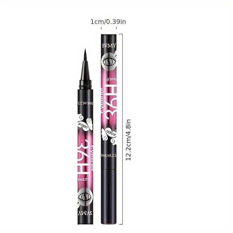 1pc Smudge & Waterproof Black Liquid Eyeliner Pen - Beginner Friendly, Long-Lasting Eye Makeup