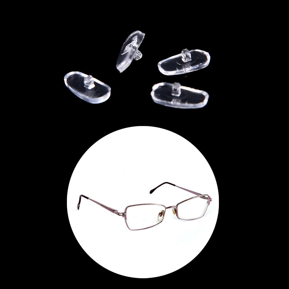 50Pairs/set Brand New Oval Silicone Nose Pads On Glasses Embedding Cassette Anti-Slip Accessories For Frameless Eyeglasses