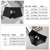Panties Women Men Ice Silk Couple Underwear Set Seamless Black Lace Design Cartoon Printed Lingerie Anniversary Romantic Gift