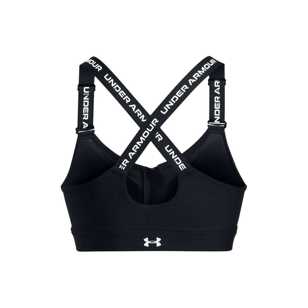 Under Armour Ua Infinity 2.0 Slim Fit U-Shaped Logo Sports Bra Women Underwear Black 1384118-001