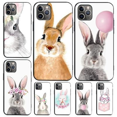 Cute Bunny Rabbit Funda For Samsung Galaxy S25 S23 S22 S20 S24 Ultra S9 S10 Plus S21 FE S25 FE Phone Case