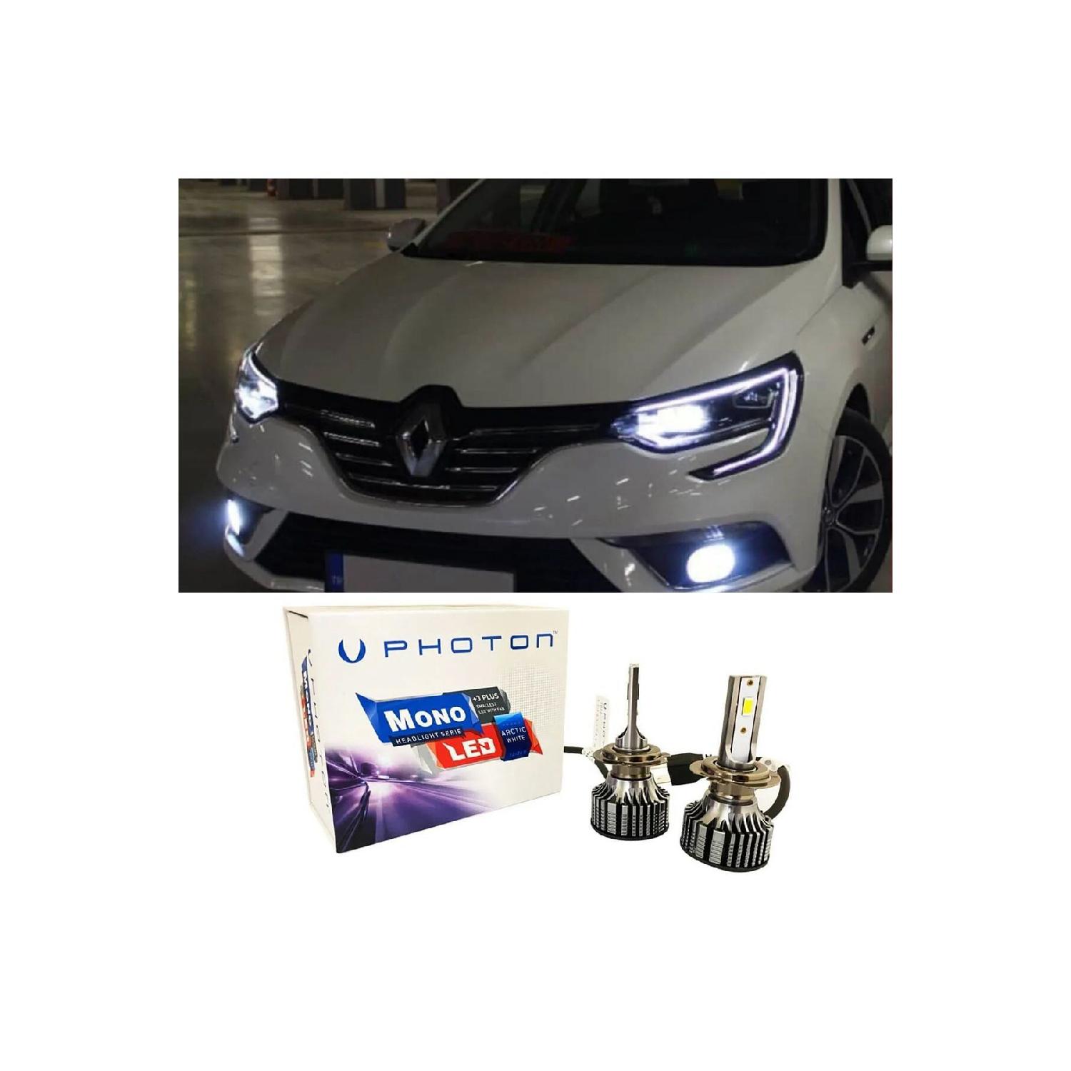 

Renault Megane 4 Совместимая светодиодная ксеноновая лампа ближнего света H7 Mono, новая серия, белая