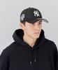 Cap New York Yankees 9FORTY [Official Custom] Men's Hat NY Baseball Cap Black x White Black x White NE 940 KURI SIDE PATCH