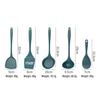 Silicone Kitchenware Set: Non-stick Spatula, High-Temperature Stir-fry, Rice & Soup Spoons, Slotted Spoon