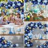 Blue Theme Night Blue Metal Gold Balloon Chain Men's Treasure Hundred Days Birthday Party Arrangement Balloon Arch Set