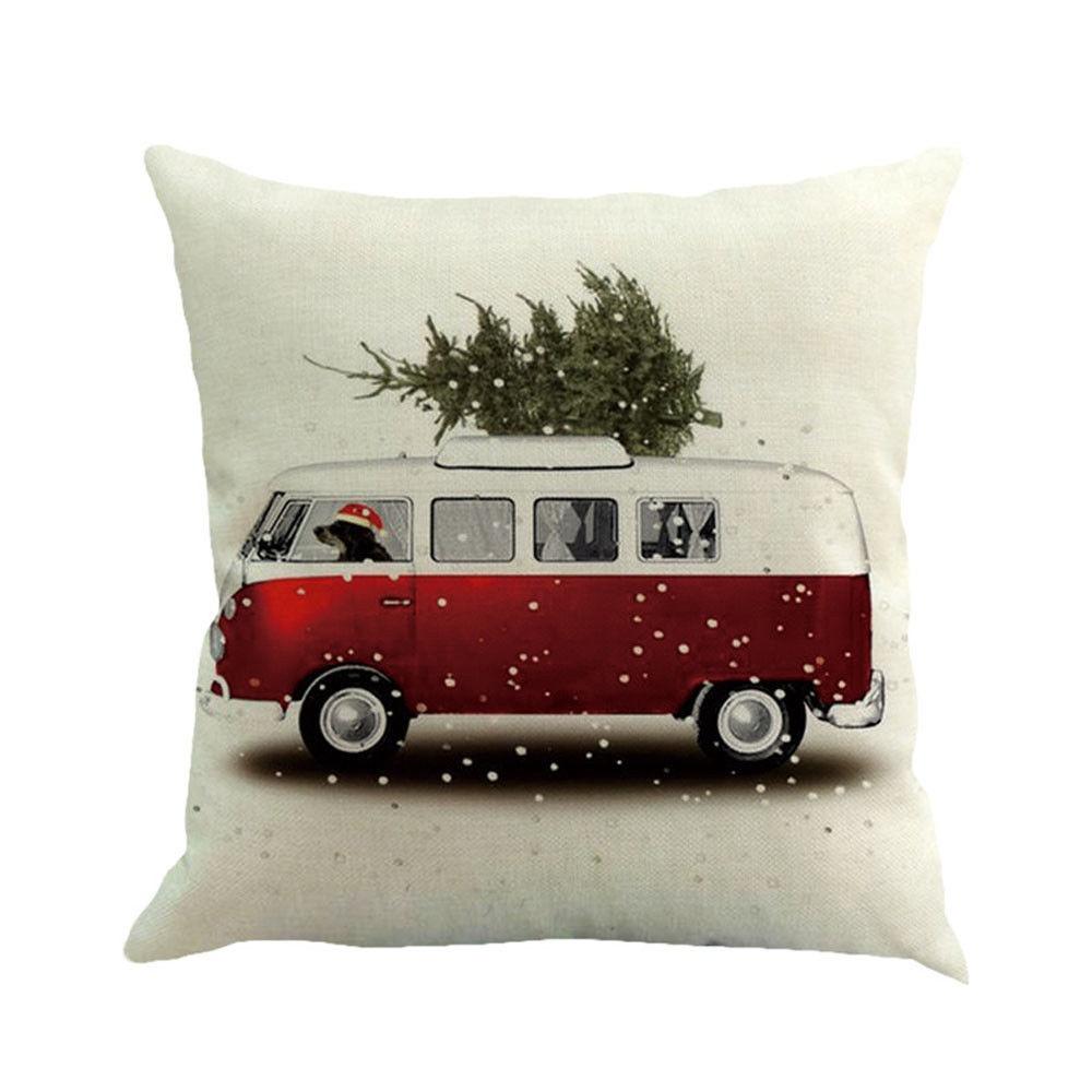 Versatile Cotton Linen Christmas Cushion Cover For Sofa Car Home Decor With Timeless Design