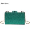 Sequined Acrylic Box Party Clutches Wedding Evening Bags for Women Designer Female Purses and Handbags Chic Chain Shoulder Bag