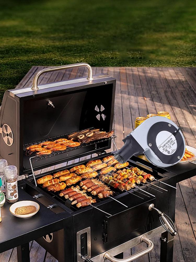 Hand BBQ Fan Outdoor BBQ Fan Air Blower For Barbecue Picnic Manual Crank Grill BBQ Fan Fire Bellows BBQ Tools 25W Turbo Blower