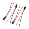 5Pcs T5 LED Bulb Holder Socket For 1.2W W3W Width Instrument Light Socket LED T5 Light Bulb Plug Extension Cables Harness
