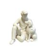 3D Printed Dog Figurine Cute Canine Statues Crafts Desktop Use Boy And Dog Statues  Home Decoration