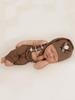 2-Piece Newborn Photoshoot Outfit: Hat & Overalls