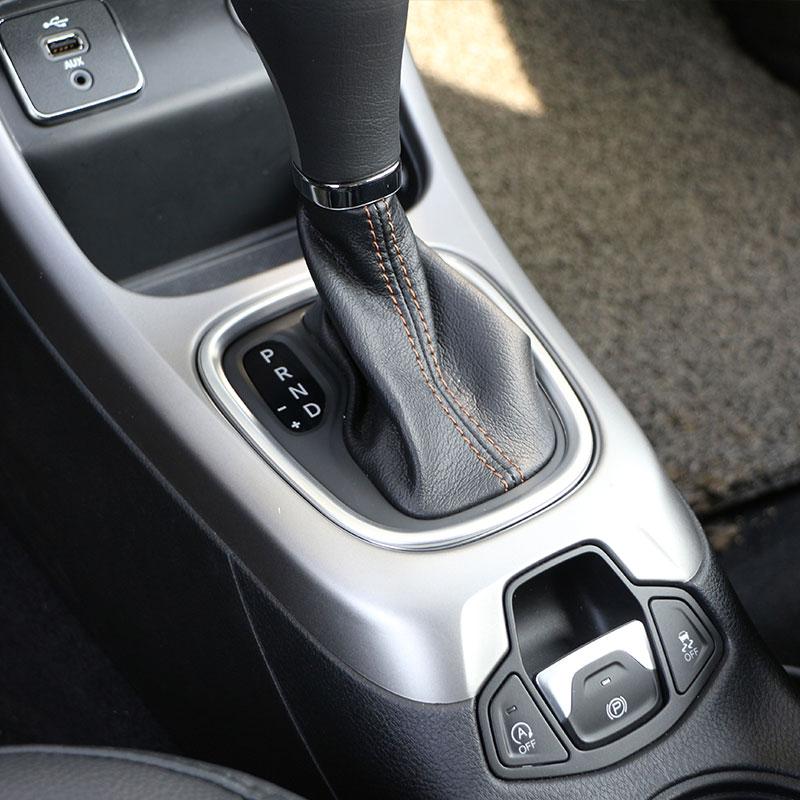 ABS Auto Schaltknauf Schalthebel Blende Schutzleiste Mittelkonsole Formabdeckung für Jeep Compass AT 2017-2020 Zubehör