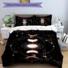 3pcs Moon Phases Celestial Bedding Set, Includes Without Pillow Inserts, Soft Comfortable Bedding Set,All-Season Use a0924098