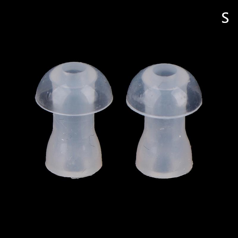 2 Pcs Ear Caps Cushion For Hearing Aid Earphone In-Ear Eartips Silicone Earphone Covers Tips Earbuds