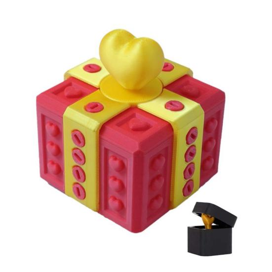 Otravná dárková sada s překvapivým prstem, interaktivní 3D puzzle, šroubovací výzva, dárková krabička pro žertíky s dvojitým úložným prostorem k narozeninám, Vánocům, Halloweenu