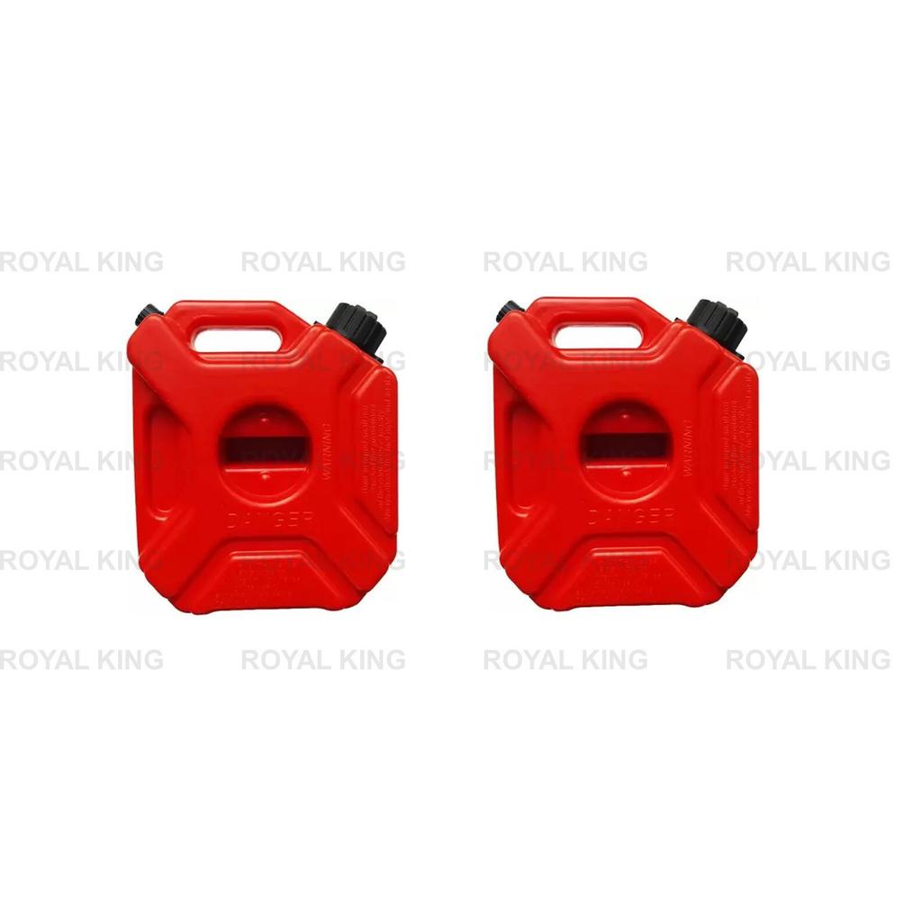 Red "Jerry Can Pair With Fitting" Fit For Royal Enfield Himalayan 411 BS6
