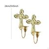 2 Pieces Candle Sconces Wall Holder Decor Decorative for Fireplace Dining Room