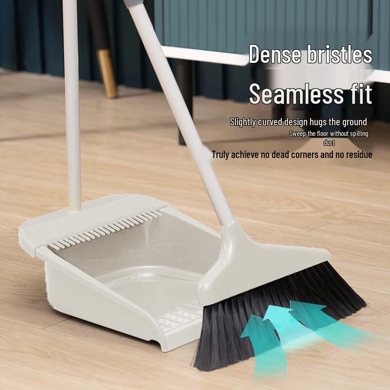 Mengting 3-Piece Broom, Dustpan & Wiper Set