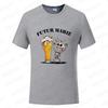 French Evg Team Future Groom Man T-shirt Wedding Tops Single Farewell Bachelor Party Tees Fashion Skeleton Beer Graphic Tshirt