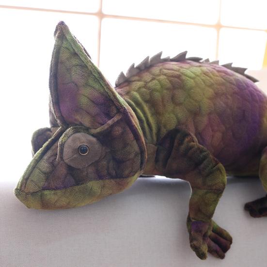 Meticulous Workmanship Decorative Exquisite Simulated Chameleon Stuffed Plush Doll