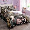 Kawaii Loid Forger Anya Duvet Cover with Pillowcases Anime Spy X Family Bedding Set Girls Boy Kid Set Quilt Cover Set