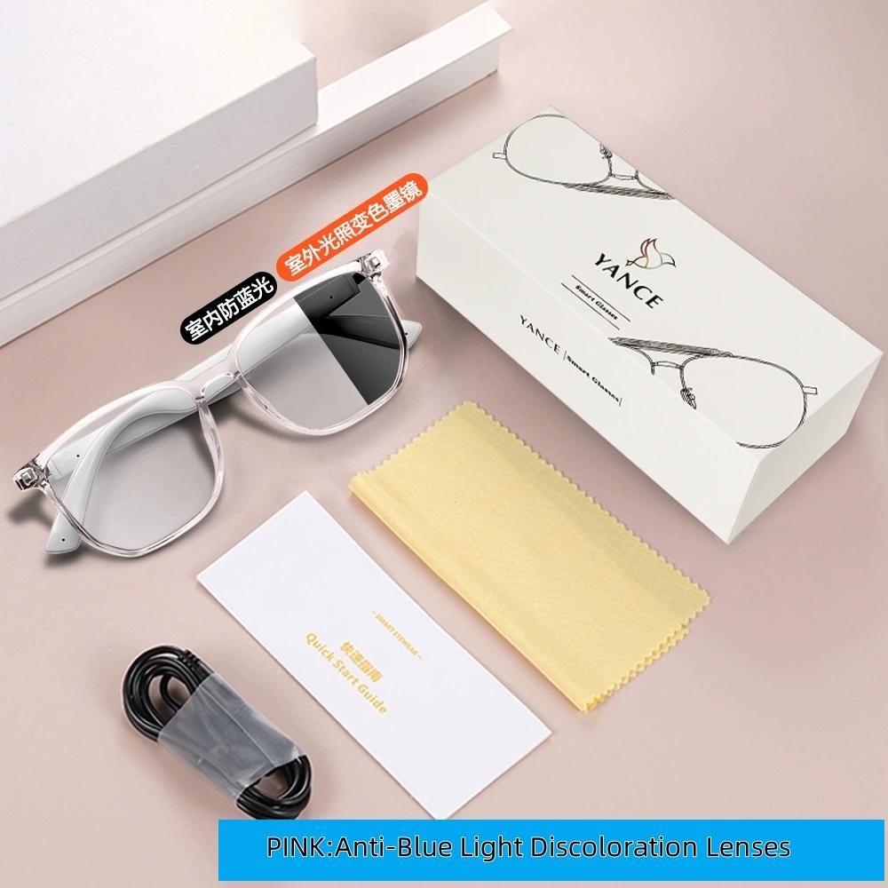 Smart Glasses Bluetooth Wireless Call Multifunktionale Anti-Blaulicht-Verfärbungsgläser Sonnenbrille zum Radfahren Bergsteigen
