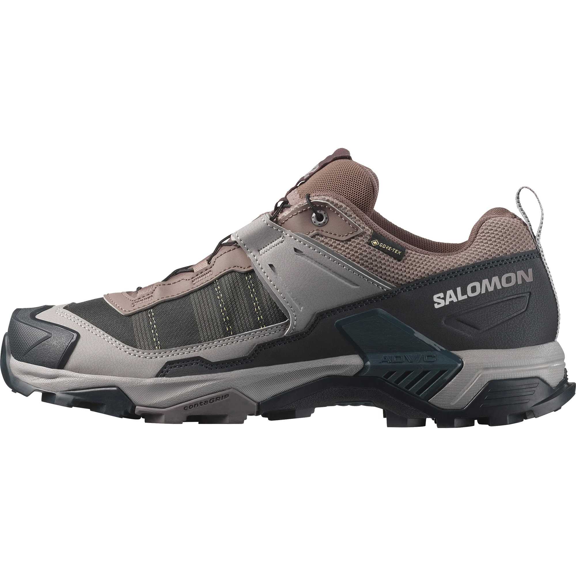 

SALOMON X ULTRA 5 Mountaineering & Hiking Shoes Men s Iron Gray/Dark Navy Blue/Gull Gray 478546 44⅔