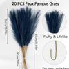 20Pcs Fluffy Texture Faux Plant Reed 50cm/22in Tall Pampas Grass Bouquet  Home Decoration