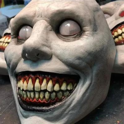 Máscara de Halloween assustadora, demônios sorridentes, máscaras faciais de terror, acessórios de cosplay do mal, festa de máscaras, acessórios de roupas de máscara de Halloween