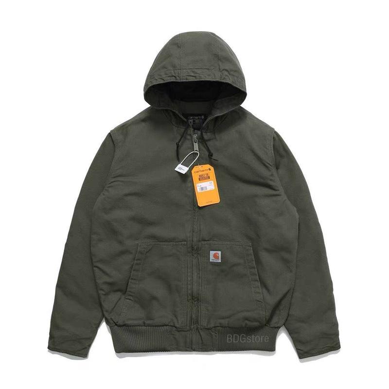 Amerikanische Carter J130 Klassische Canvas Kapuzen-Arbeitsjacke mit Baumwollpolsterung - Schwerer Unisex-Mantel, Trendig