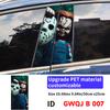 Horror Ghost Doll Car Sticker Auto B-pillar Car Center Column Decor Cover Scratches Waterproof Sunscreen Vinyl Decal Accessories